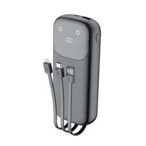 20,000mAh Powerbank with Built in Cables